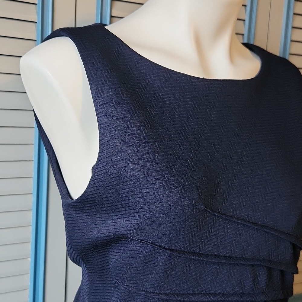 Carmen Marc Valvo Navy Dress - Picture 6 of 12